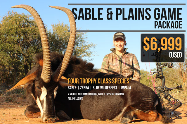 Koringkoppie Sable and Plains Game Package